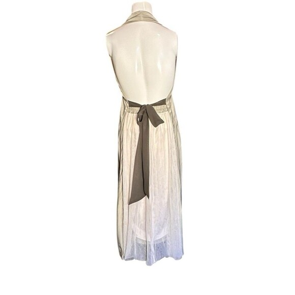 Eclin One Shoulder long Apron Dress NWT Sage Green S/M Tutu Tule Skirt Japan - Picture 10 of 16